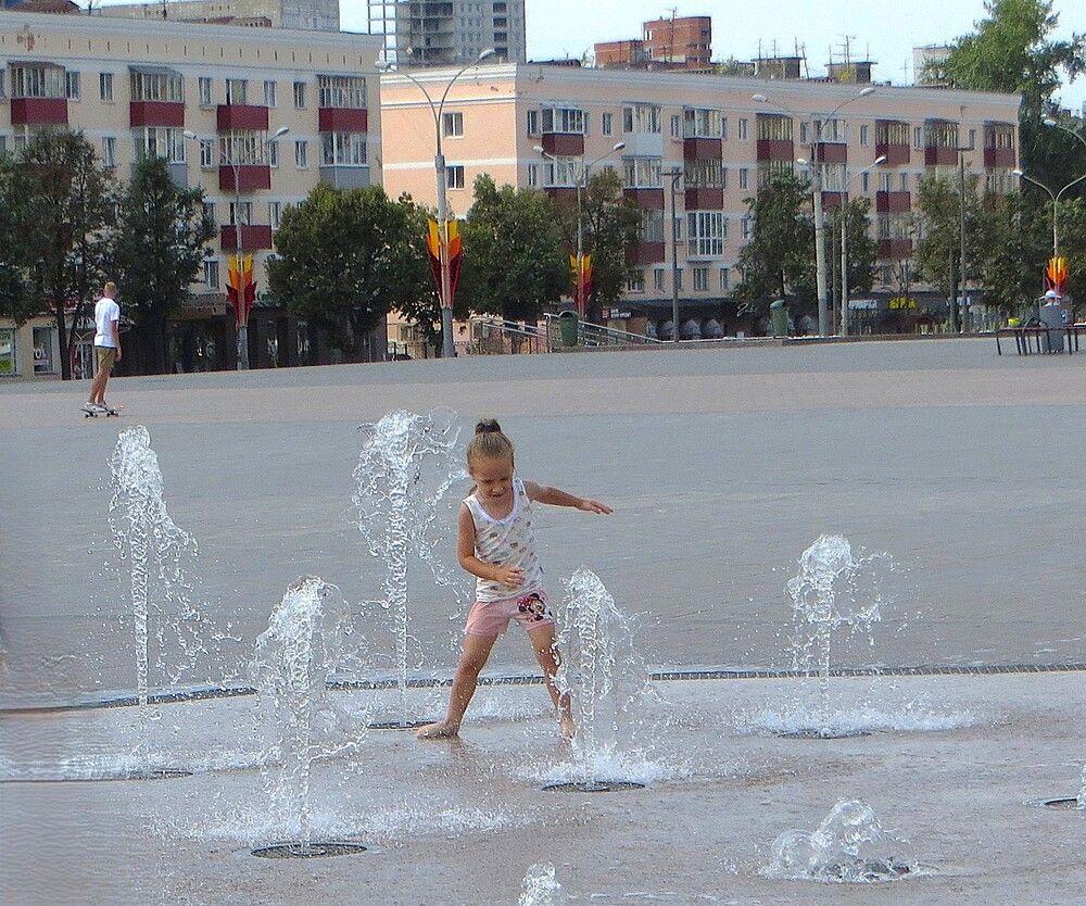 В жаркий день