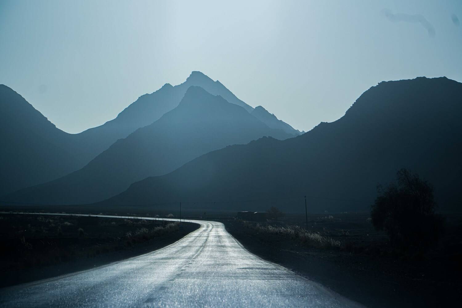 Road and mountain