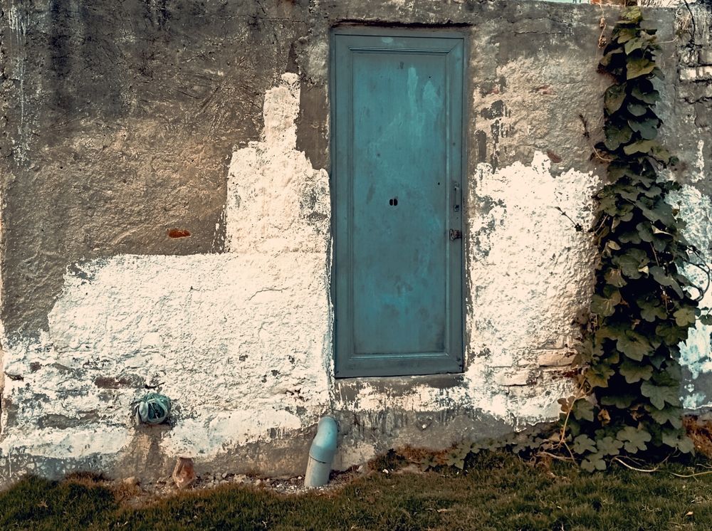 Blue door