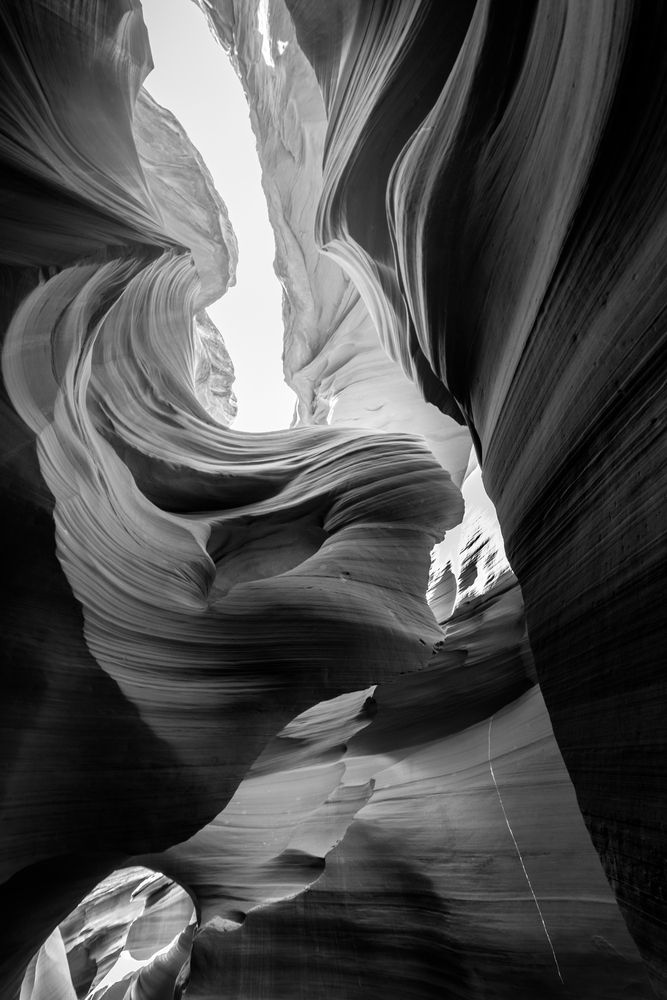 Lady in the wind, Antelope Canyon, USA