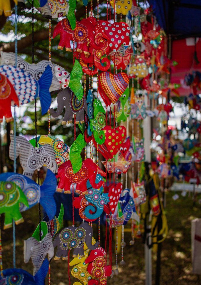 Colorful Symphony of Artisanal Hanging Mobiles
