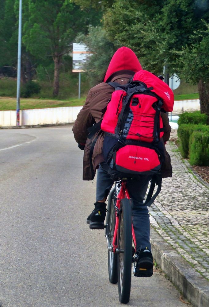Travelling on a bike