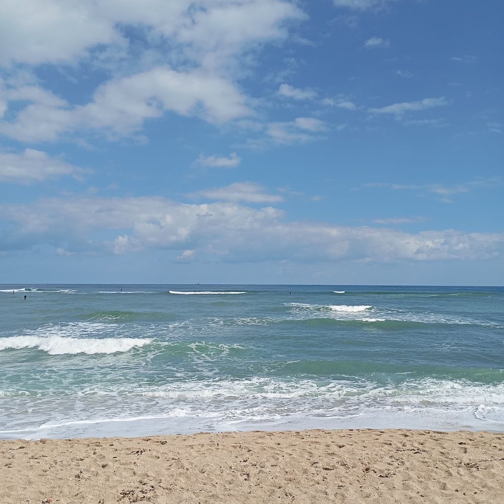 Clouds over the sea.