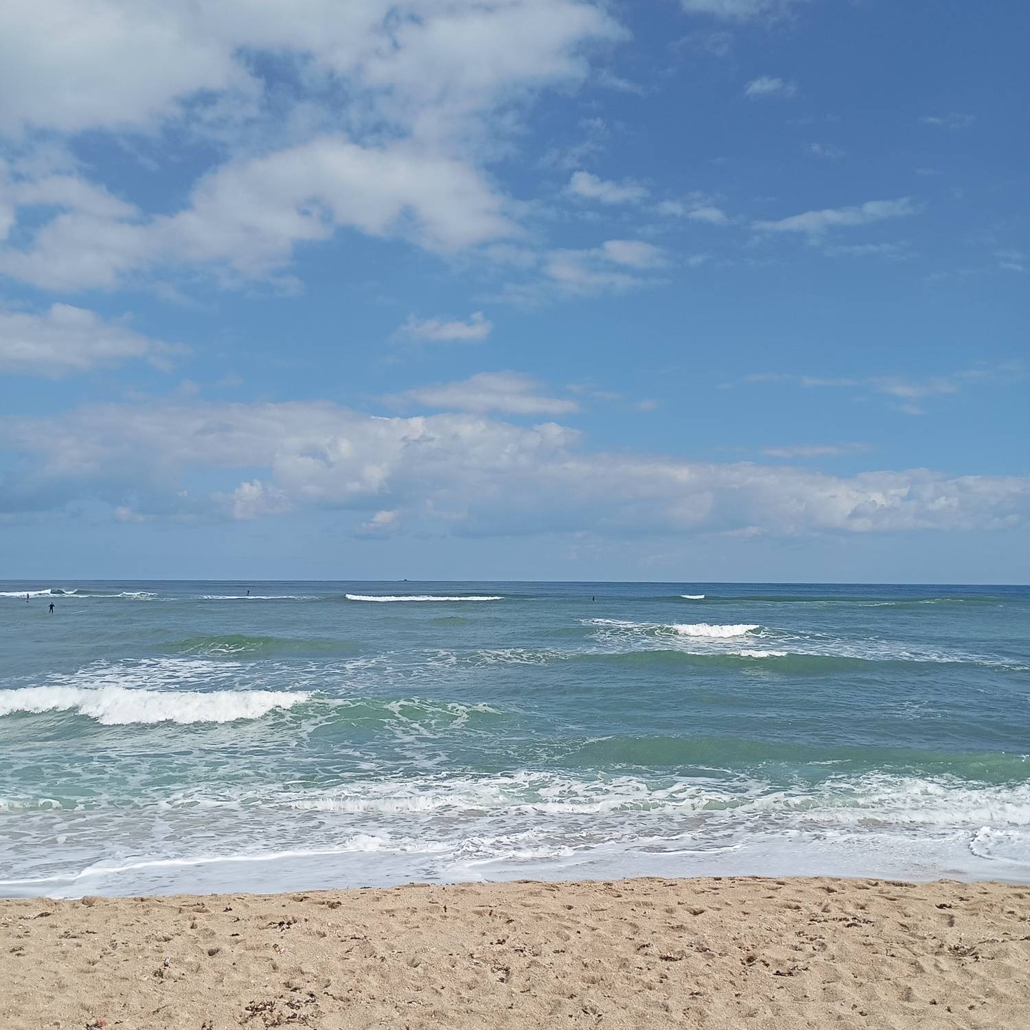 Clouds over the sea.