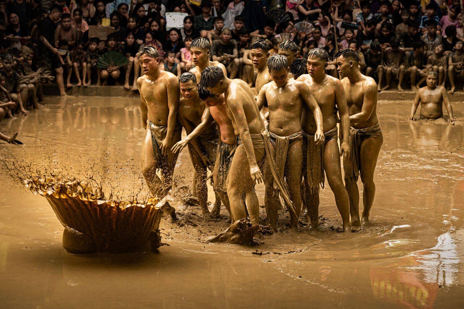 Traditional Mud Wrestling in Vietnam