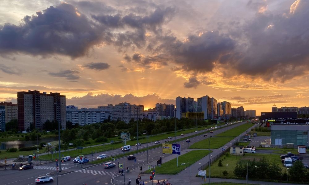 Питерский вечер в спальном районе