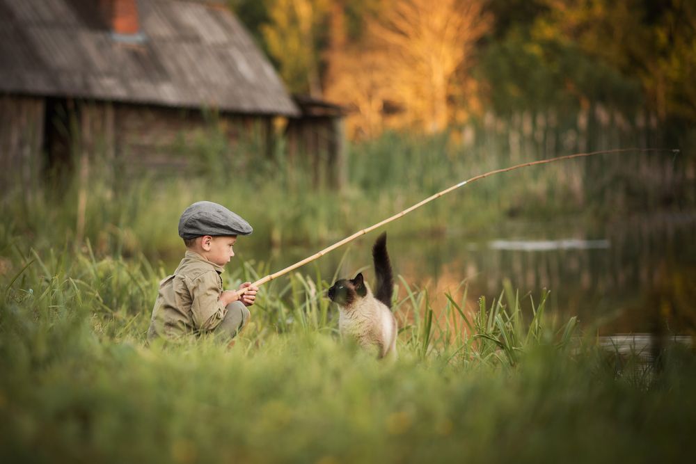 На рыбалке )