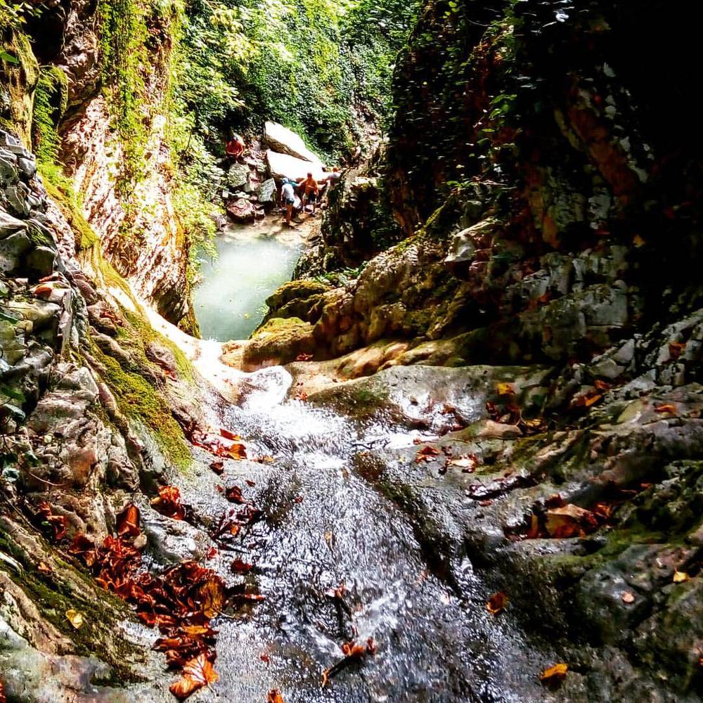 Верхушка водопада