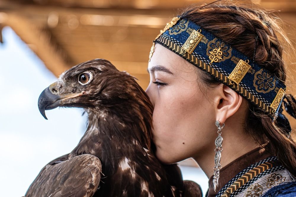 The eagle and the woman.