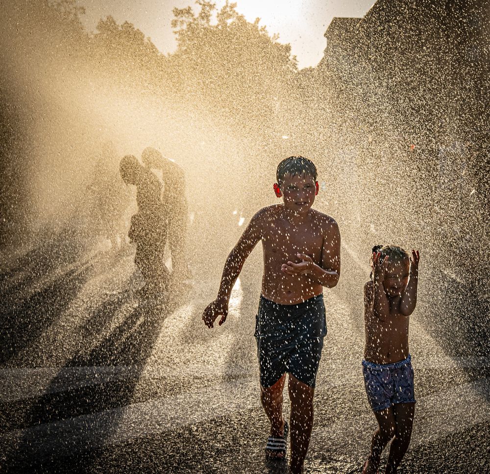 Children in droplets