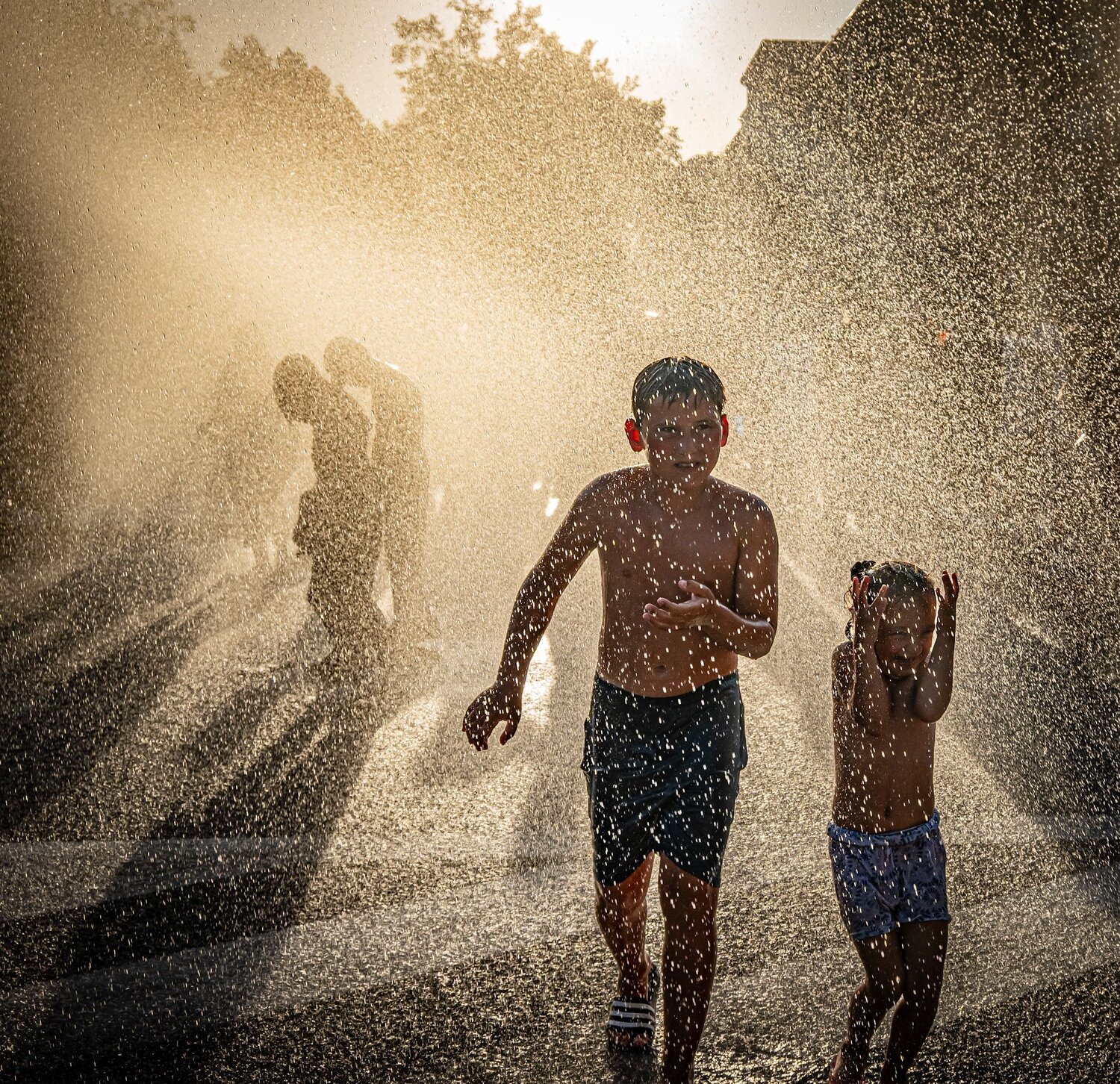 Children in droplets