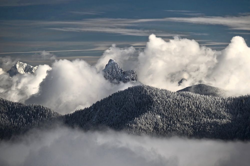 Clouds over the peaks