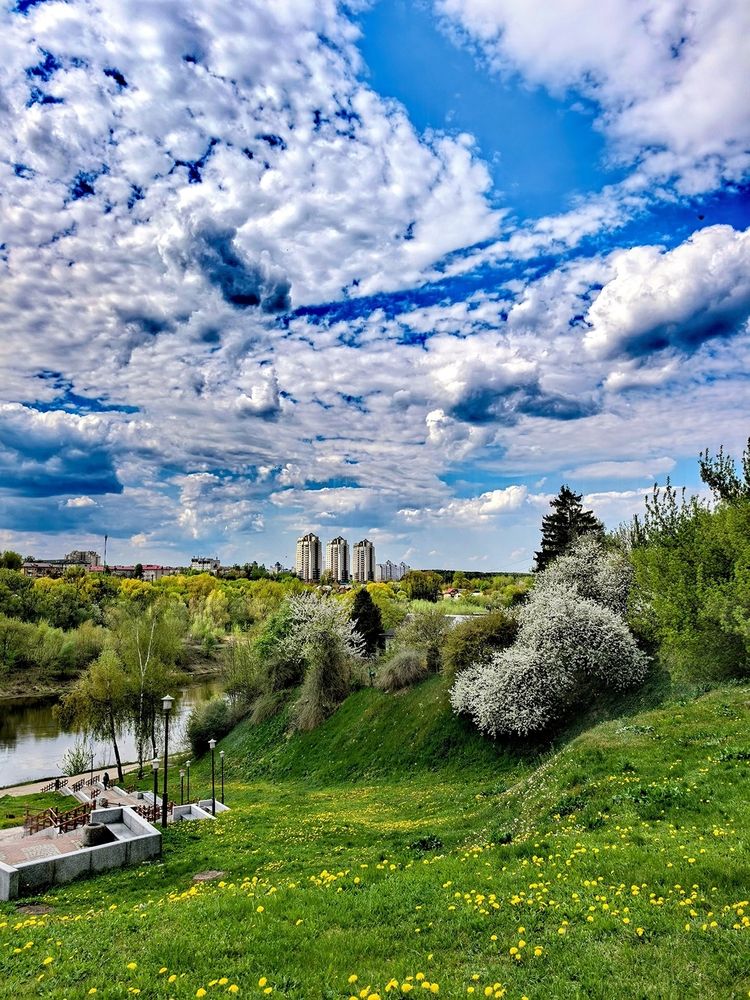 Весенние облака над Гродно.