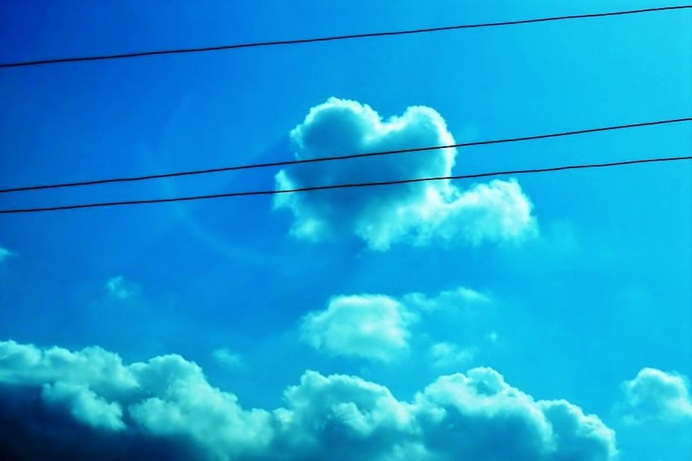 A heart in the sky