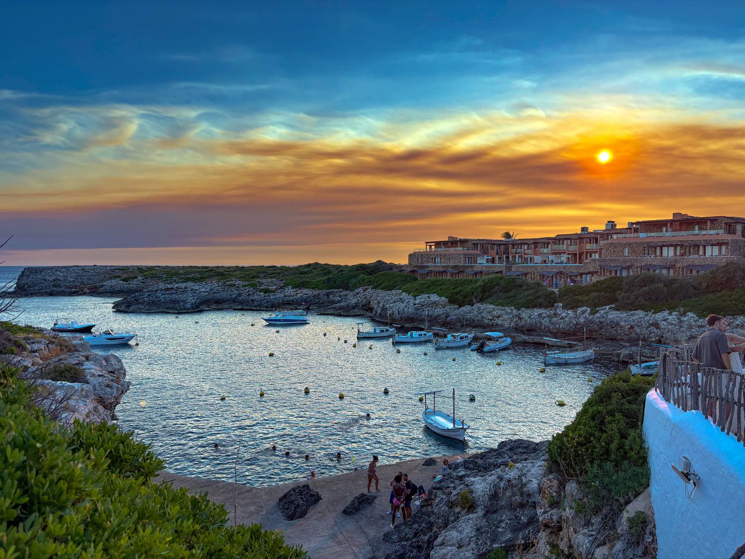Un atardecer de cuento.
