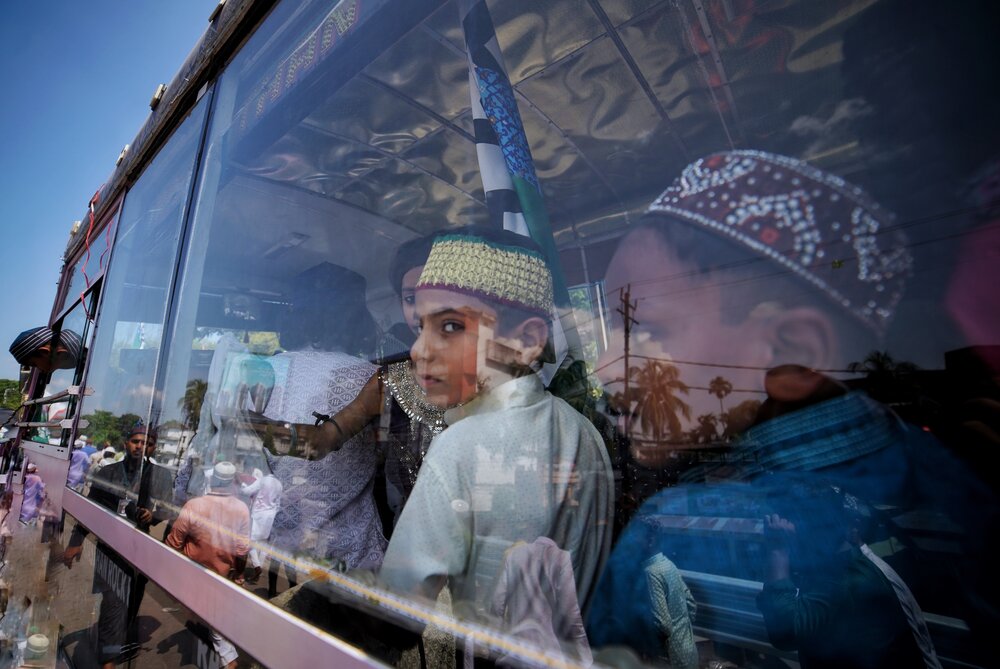 Child in the bus