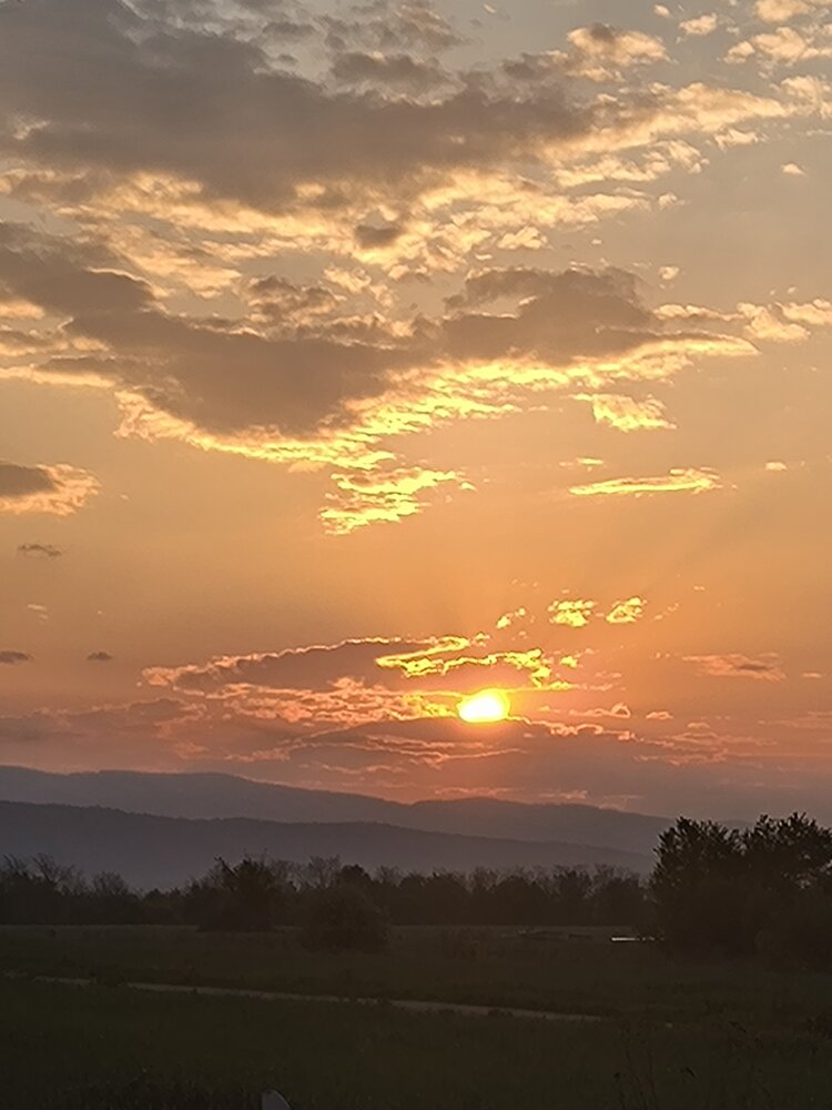 Sunset with clouds