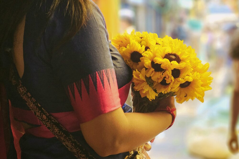 Calmness of her arm