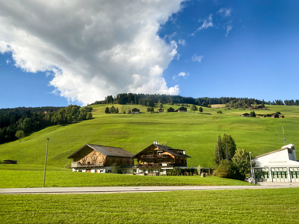 Village houses in an Italian valley