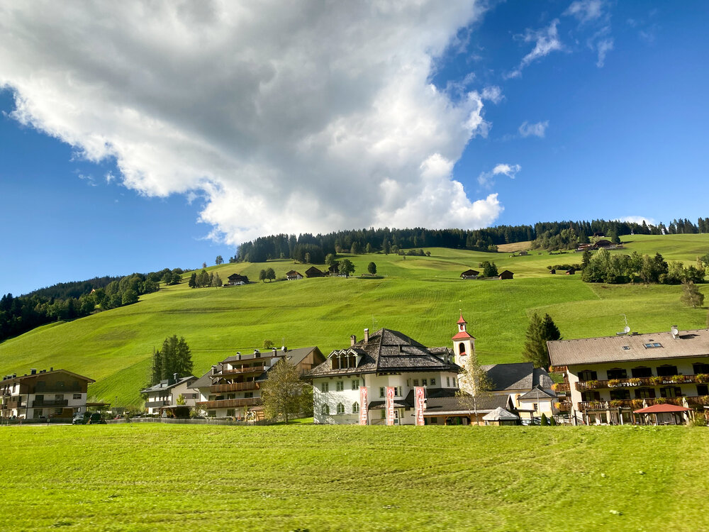 Village houses in an Italian valley