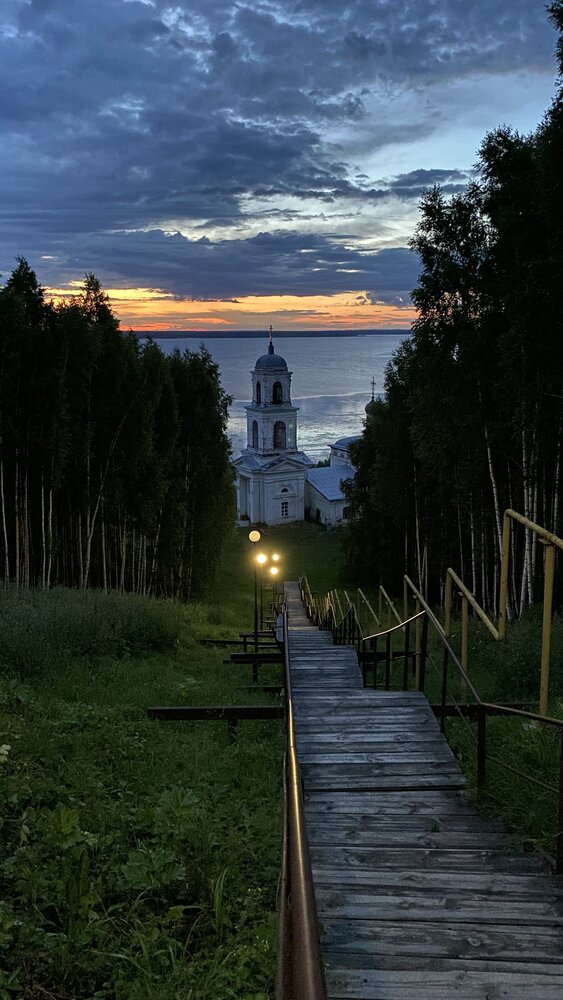 Закат на Волге.