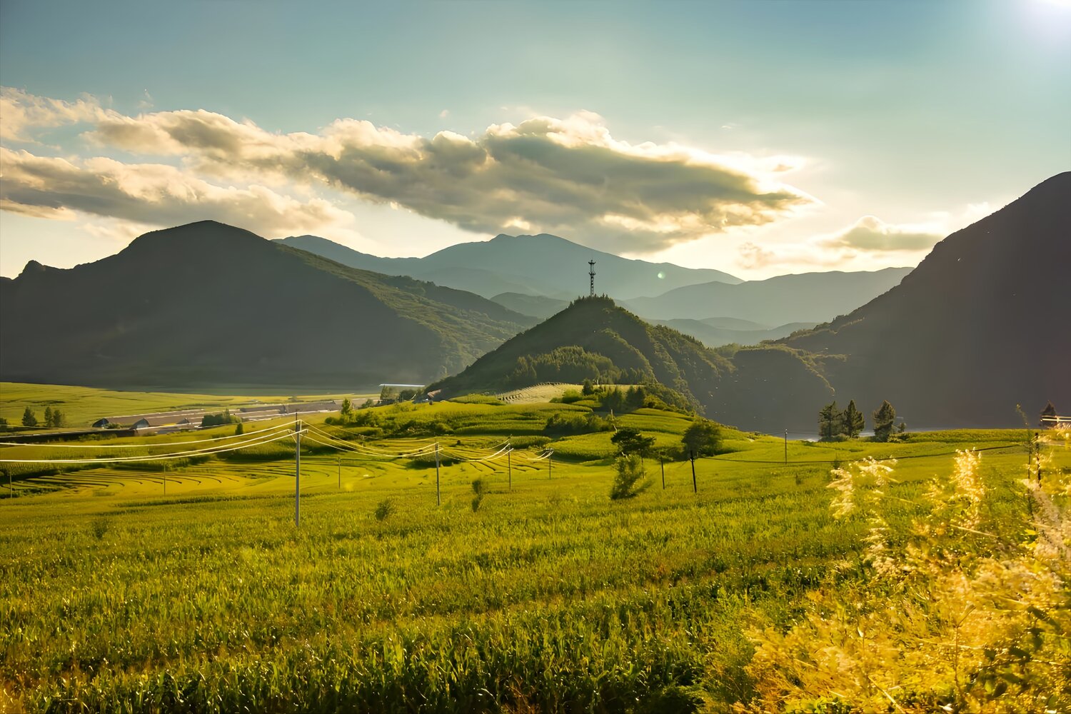Where the Mountains Meet the Fields