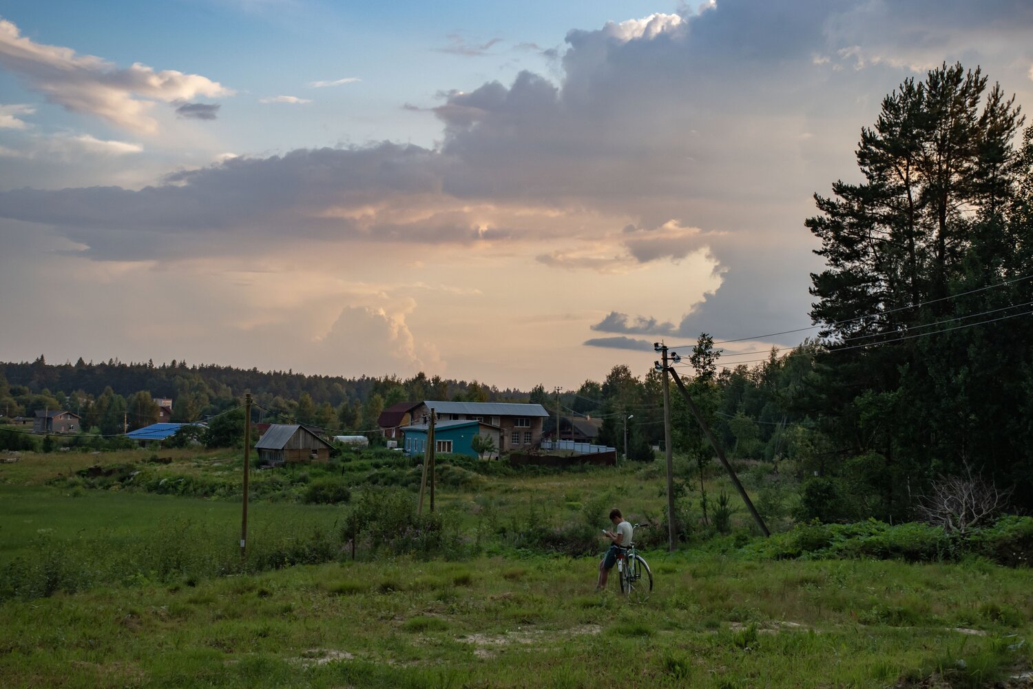 Вечер в деревне