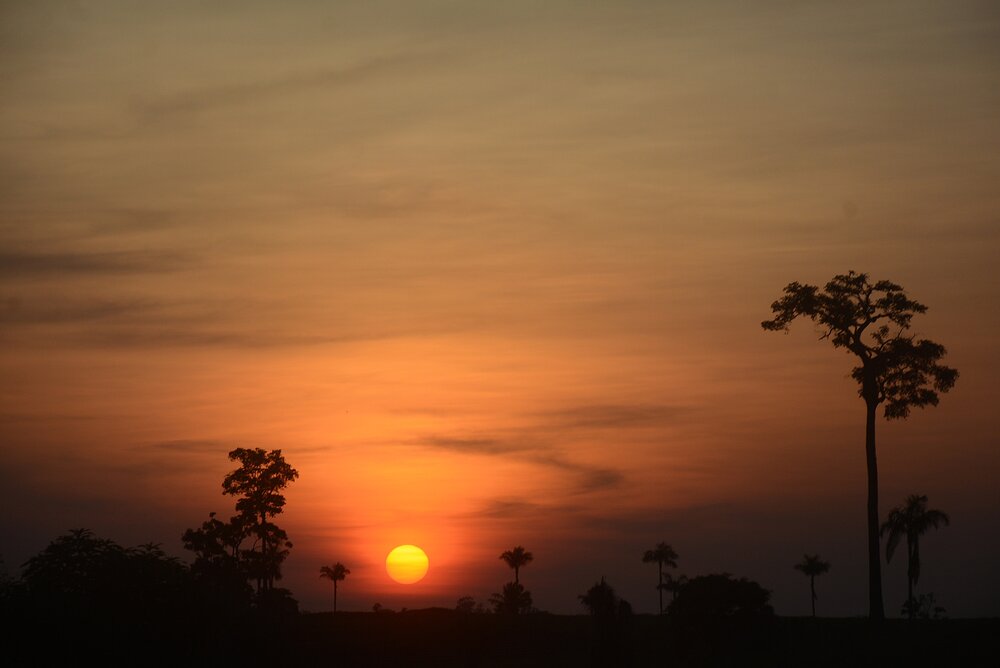 SUNSET ON THE ROAD