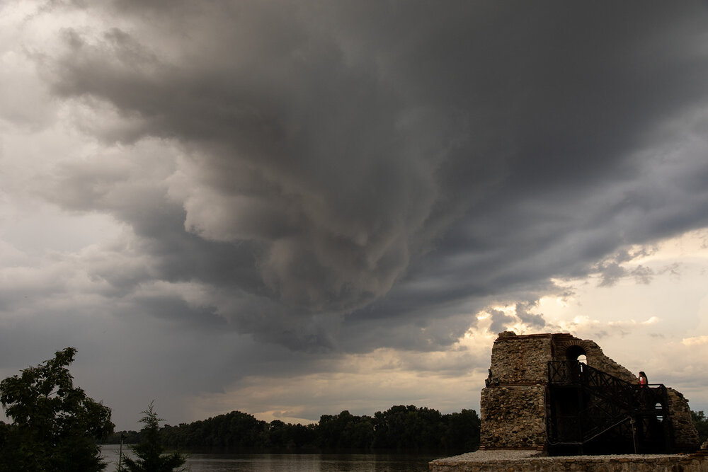 Just before the rain