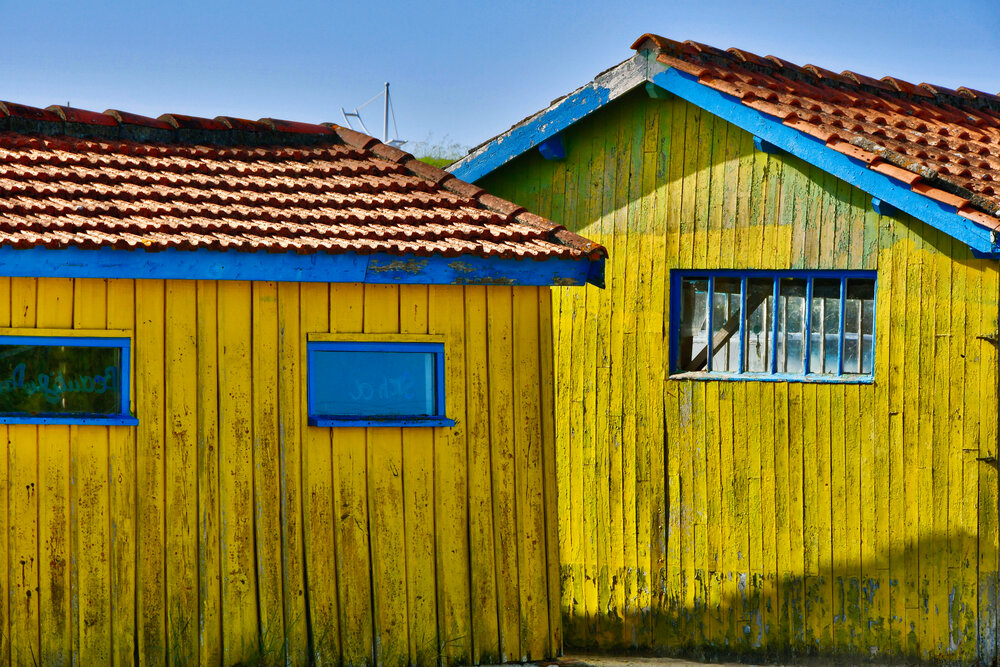Yellow huts