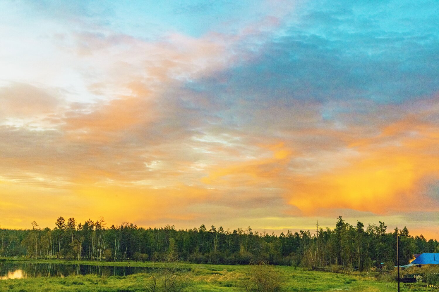 Багровый рассвет.