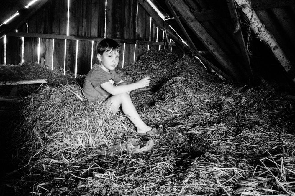 на сеновале