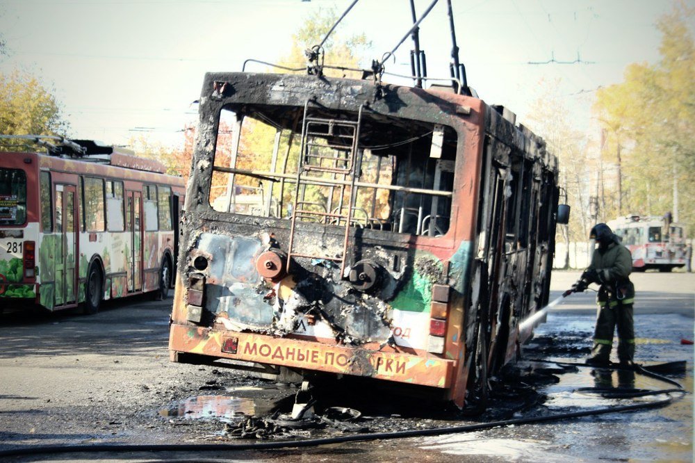 Пожар в депо