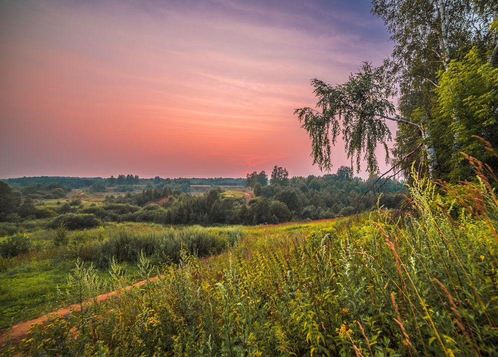 На закате...