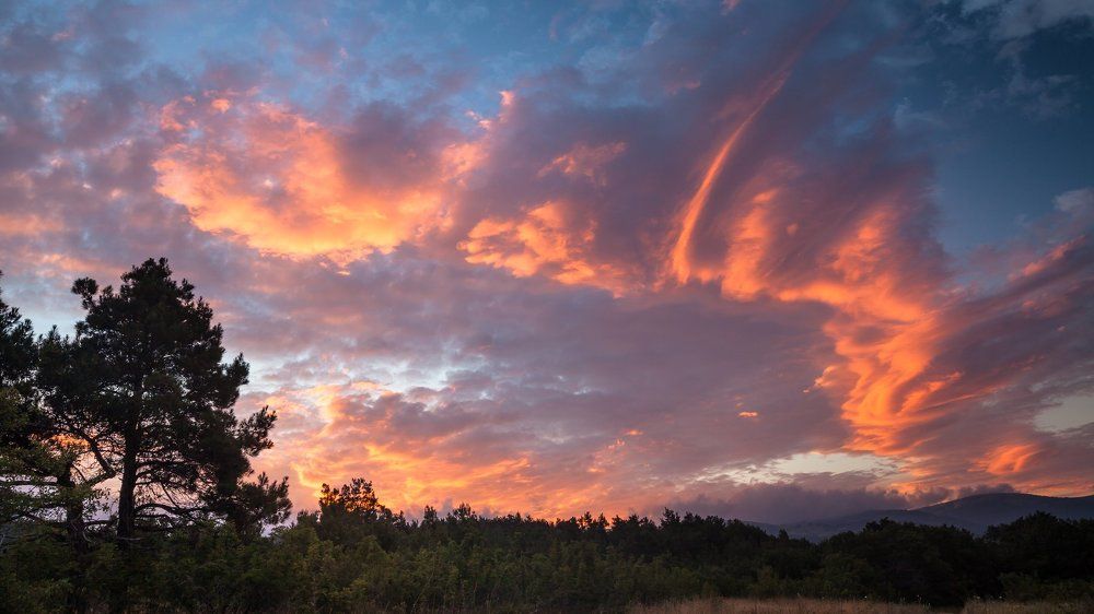 Рассвет в предгорье Кавказа