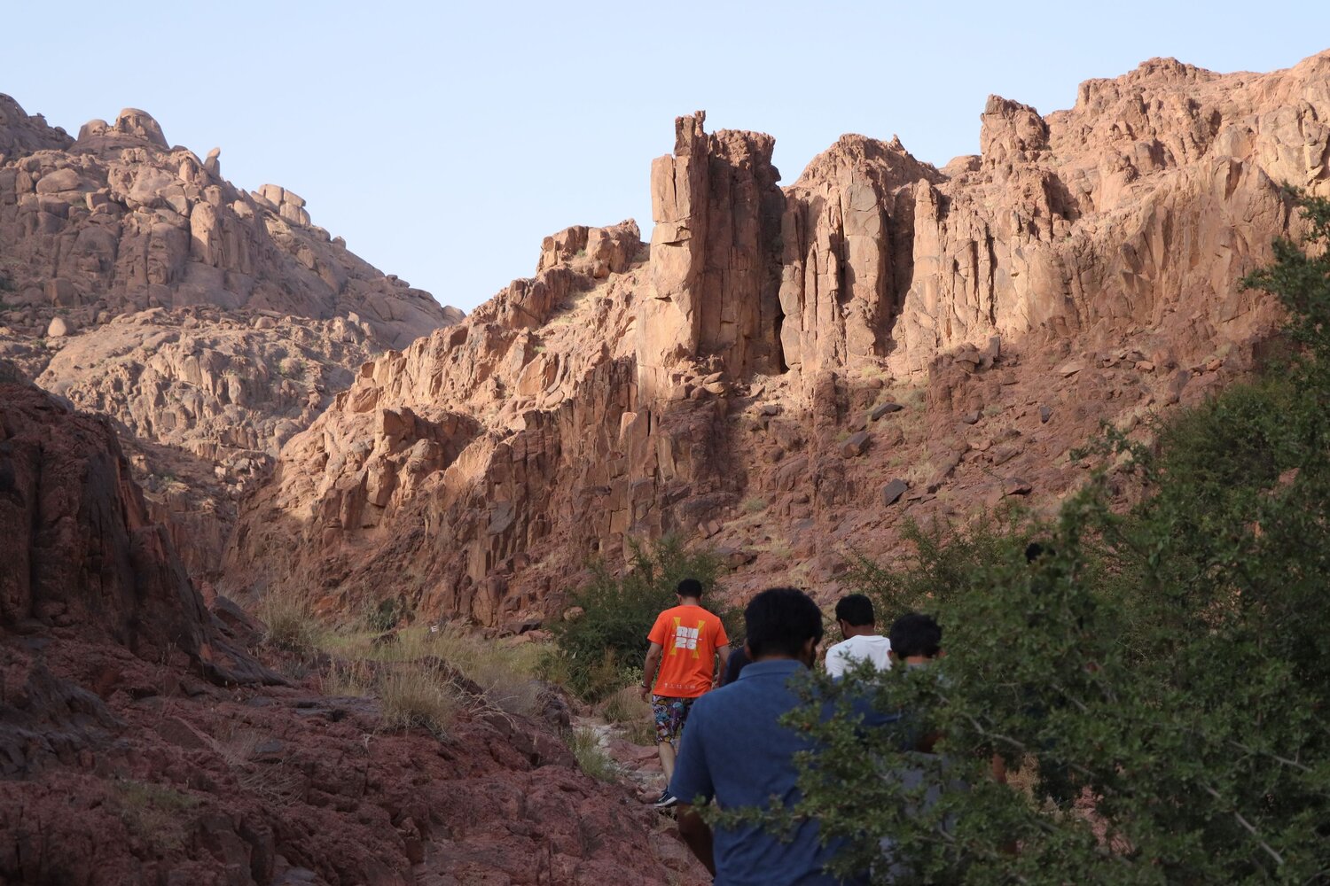 Trekking over the mountains
