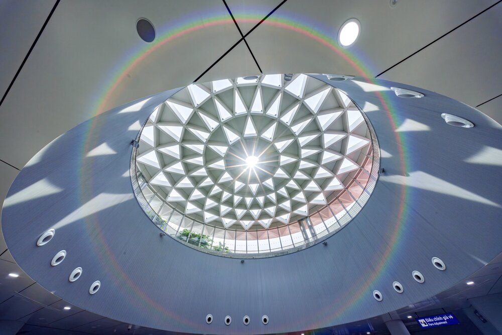 Circular Rainbow Above