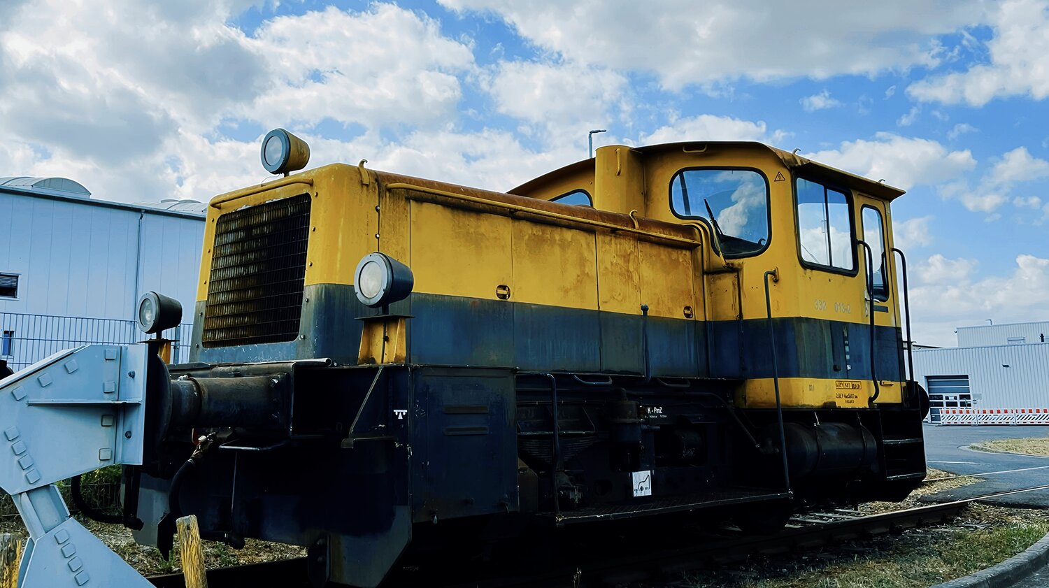 Vintage Yellow Locomotive