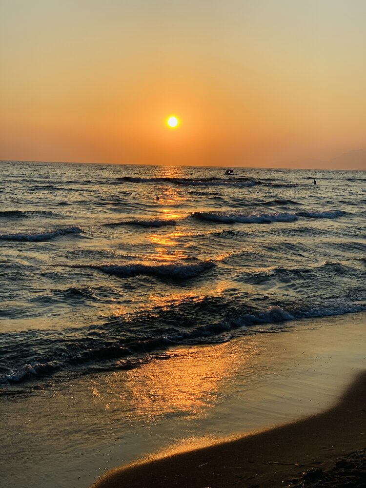 Lovely Sunset in Paestum