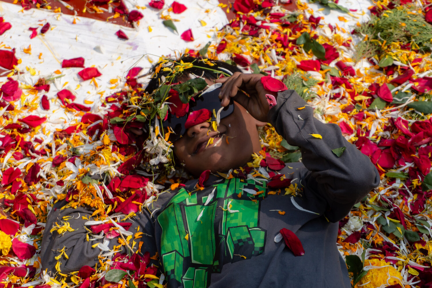 Drowning in flowers