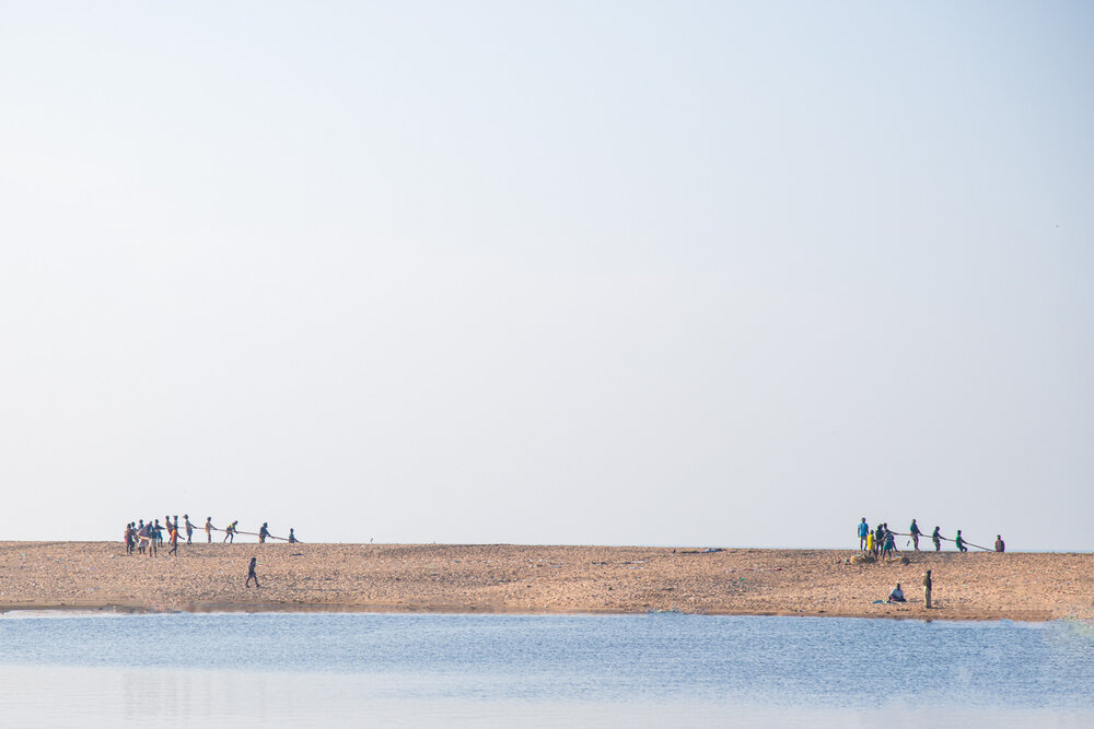 Fishermen on work