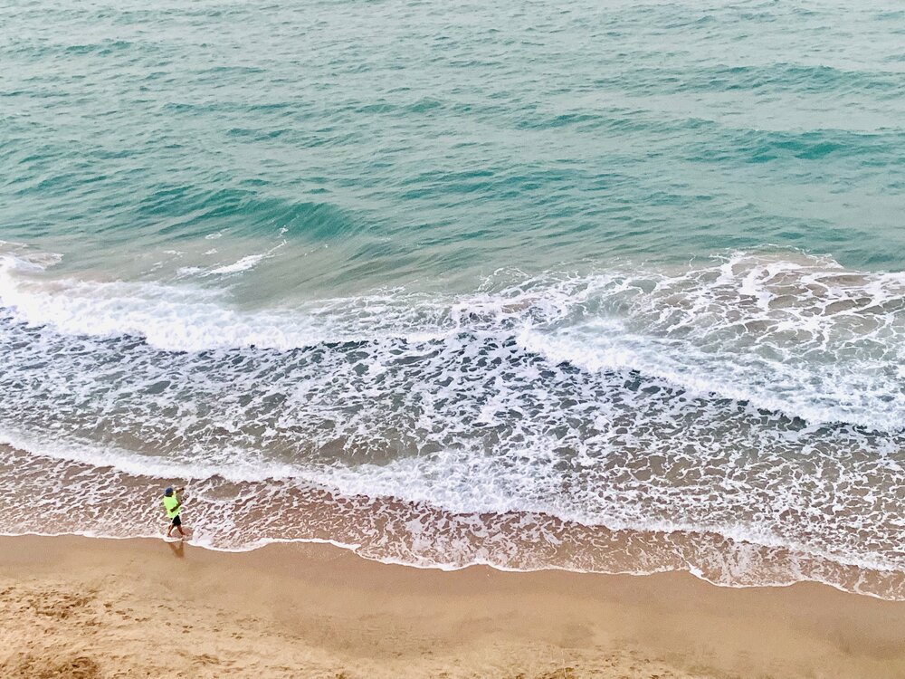 The beach