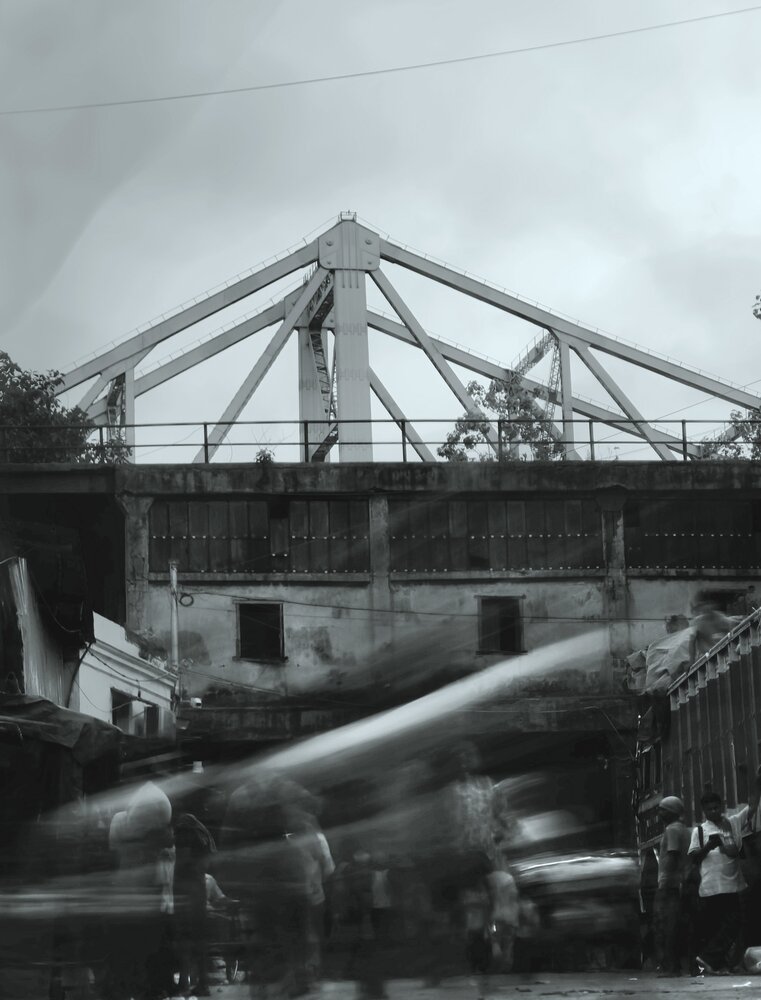 Shadow beneath the bridge