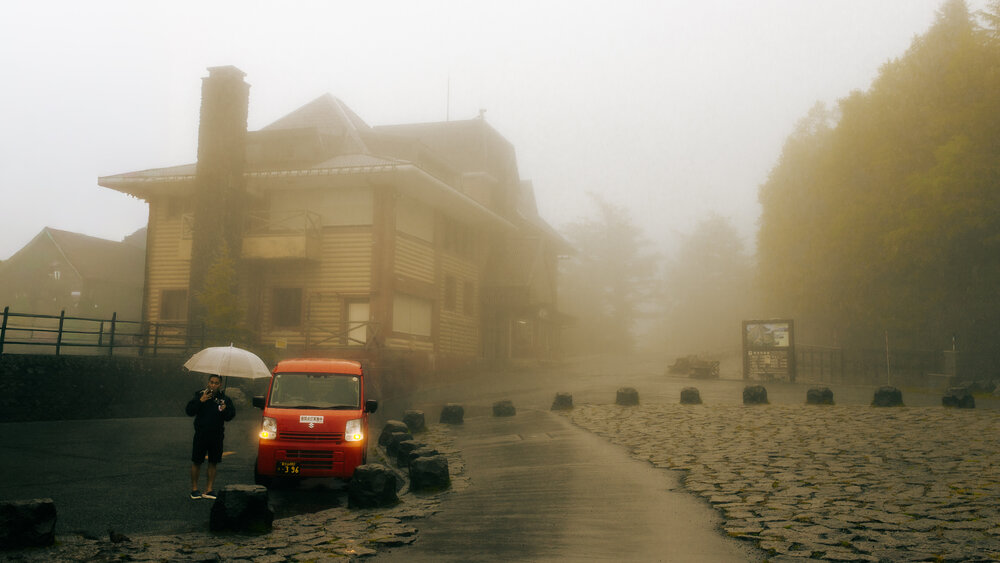 Fuji Mist-Bound: A Solitary Refuge