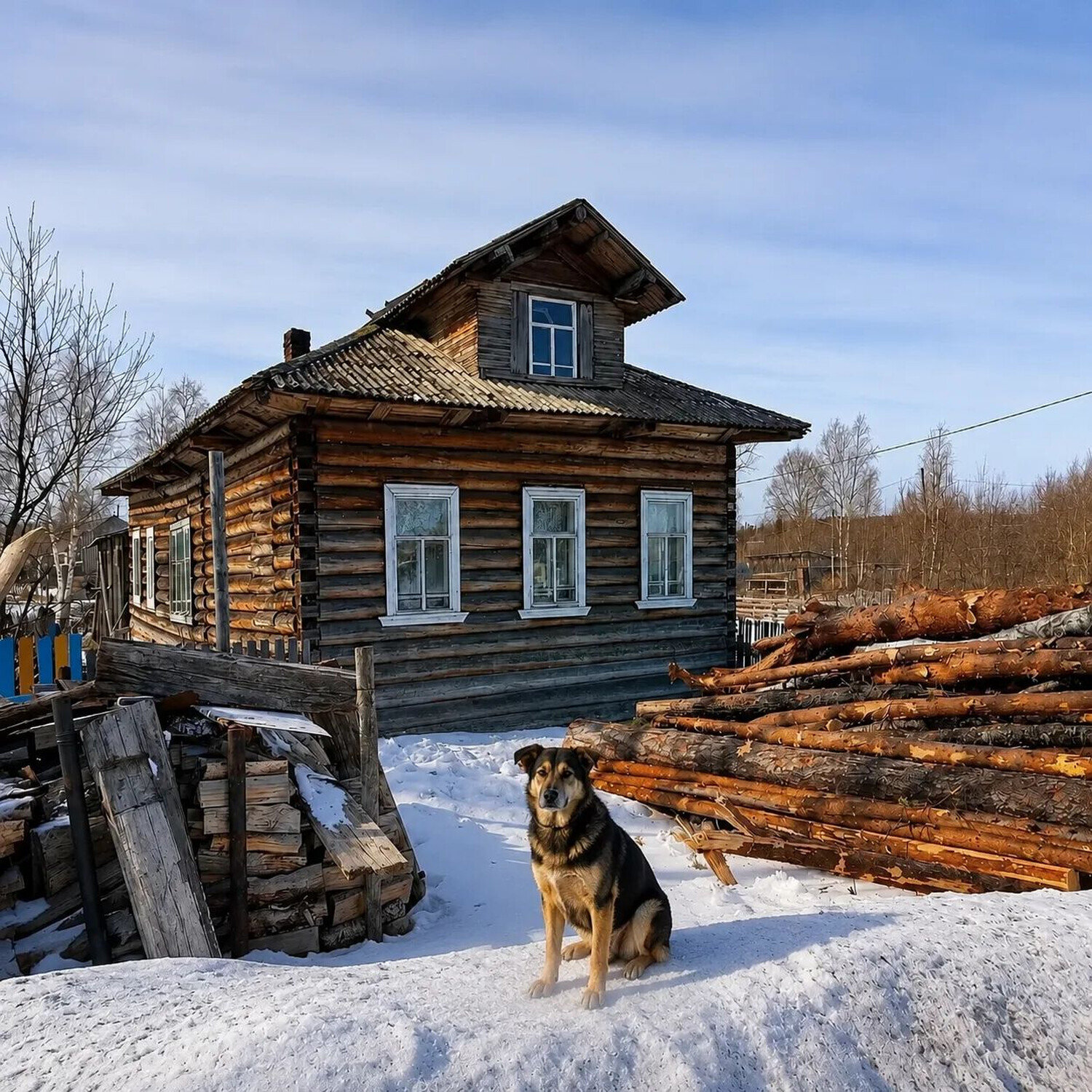 Деревня Поньга.
