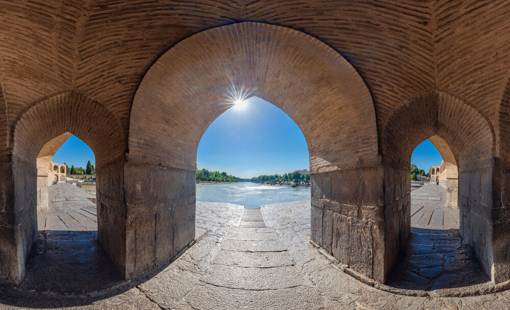 Through the Arches of Khaju Bridge