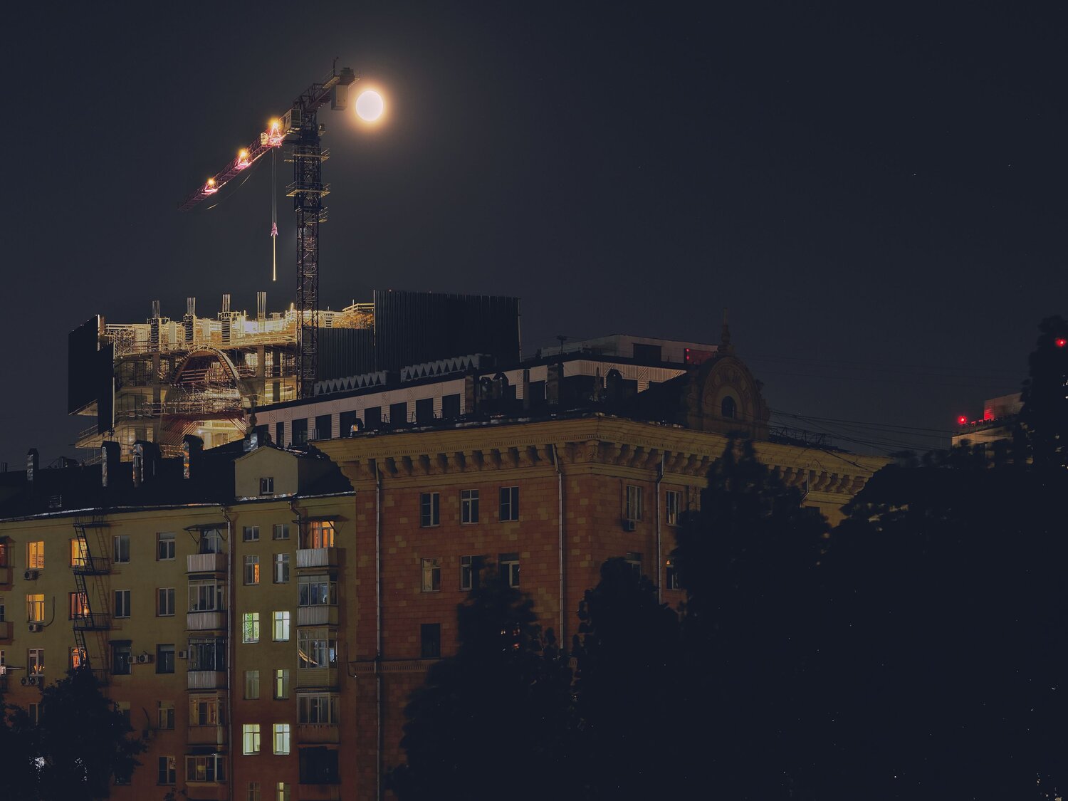 Moon projection...