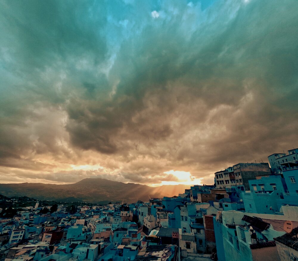 Light Over the Blue City