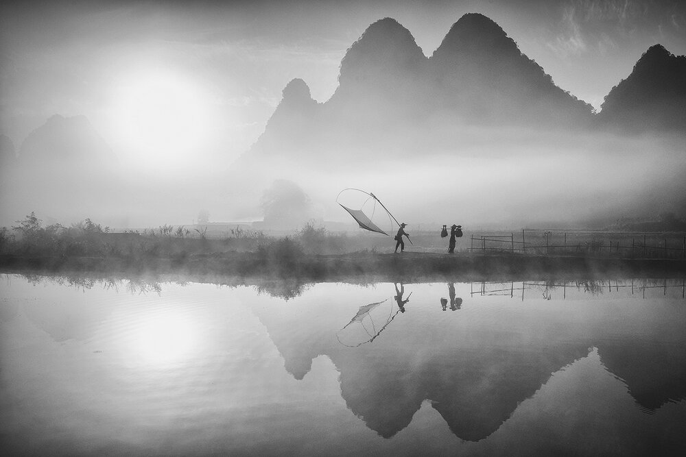 The path home in the mist