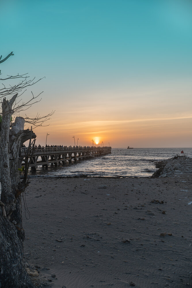 Sunset Over Puerto Colombia Pier